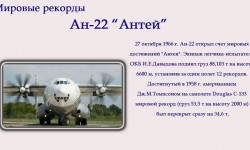 Рекордные полеты самолетов Антонова
